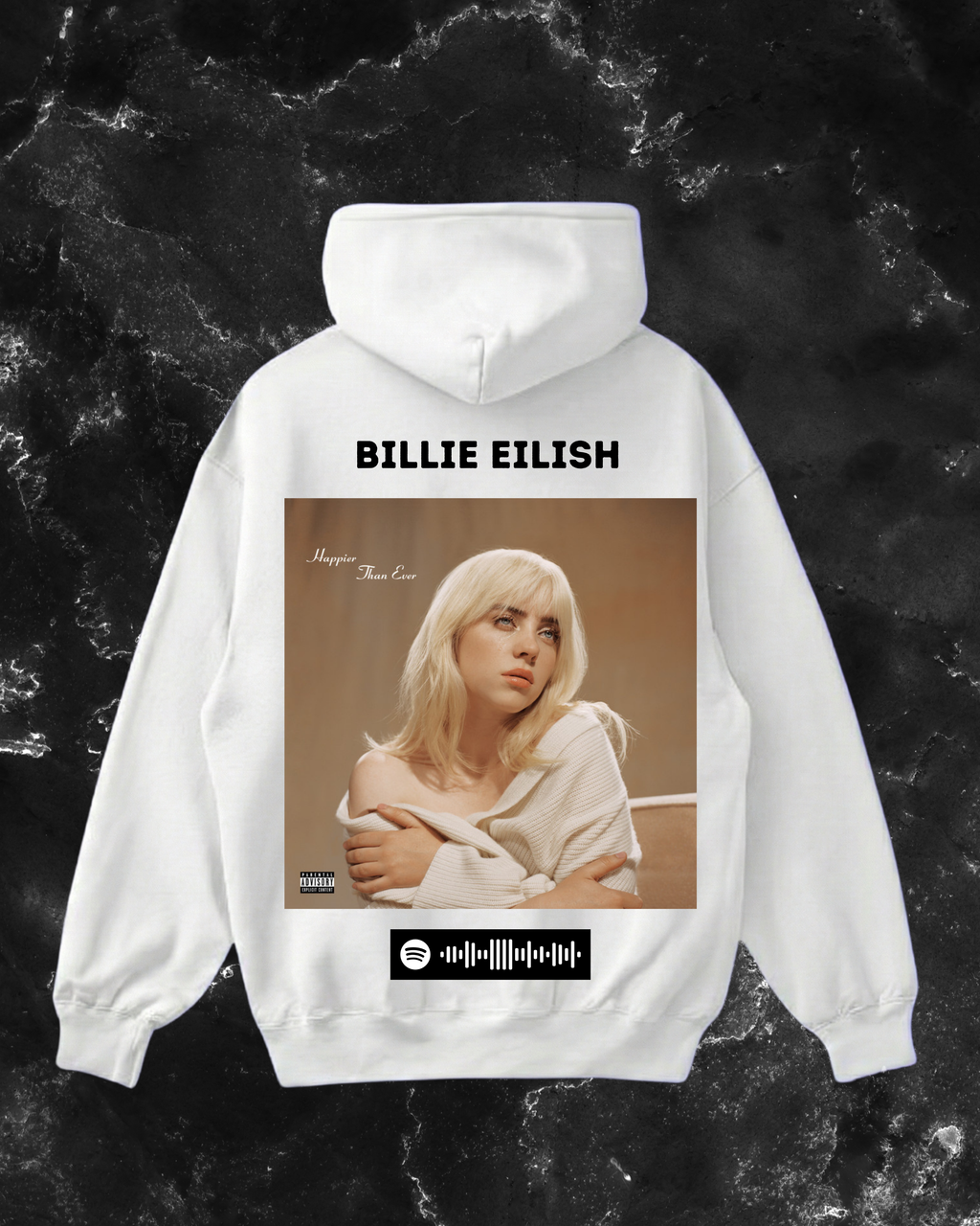 billie eilish hoodie white