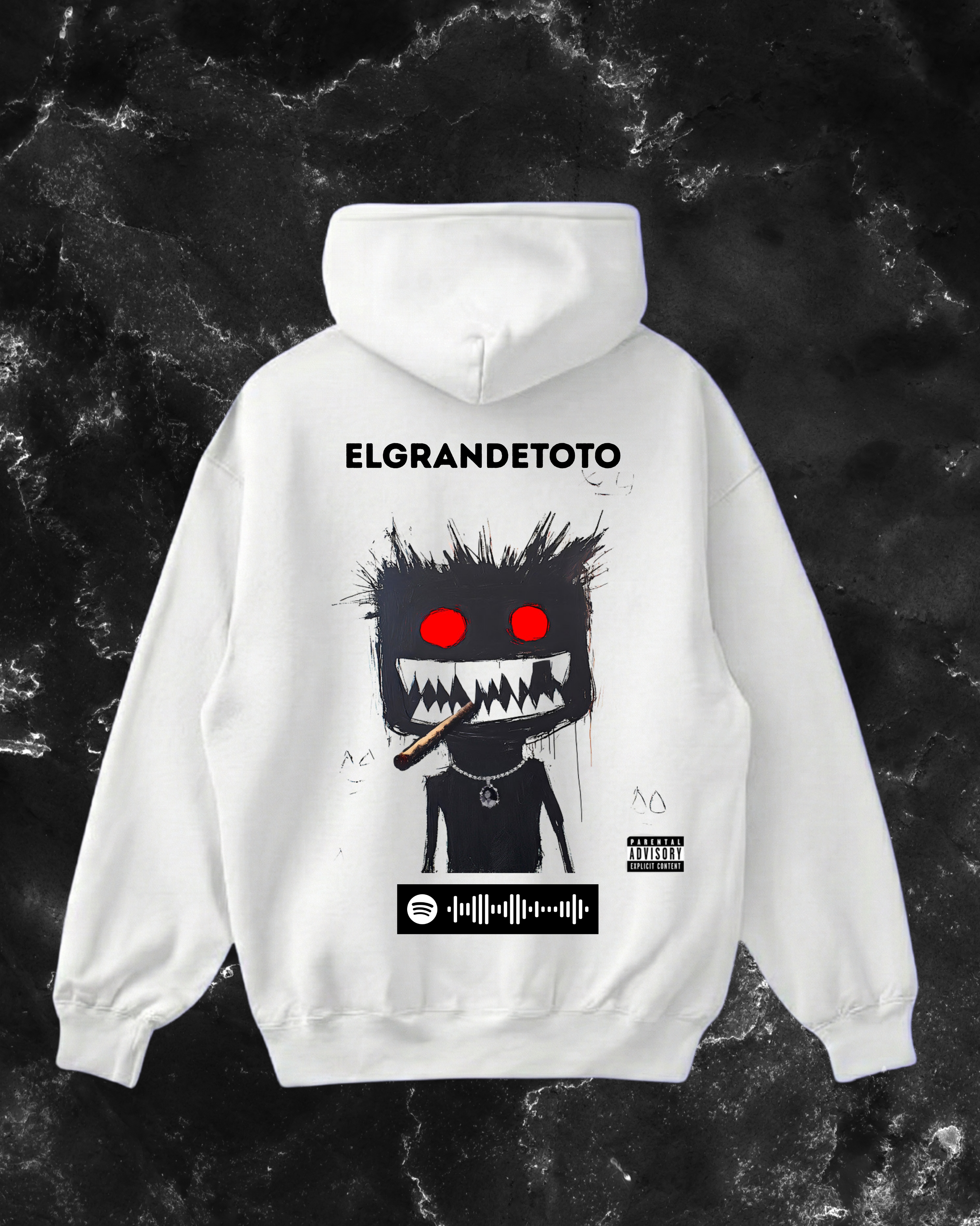 elgrandetoto hoodie WHITE
