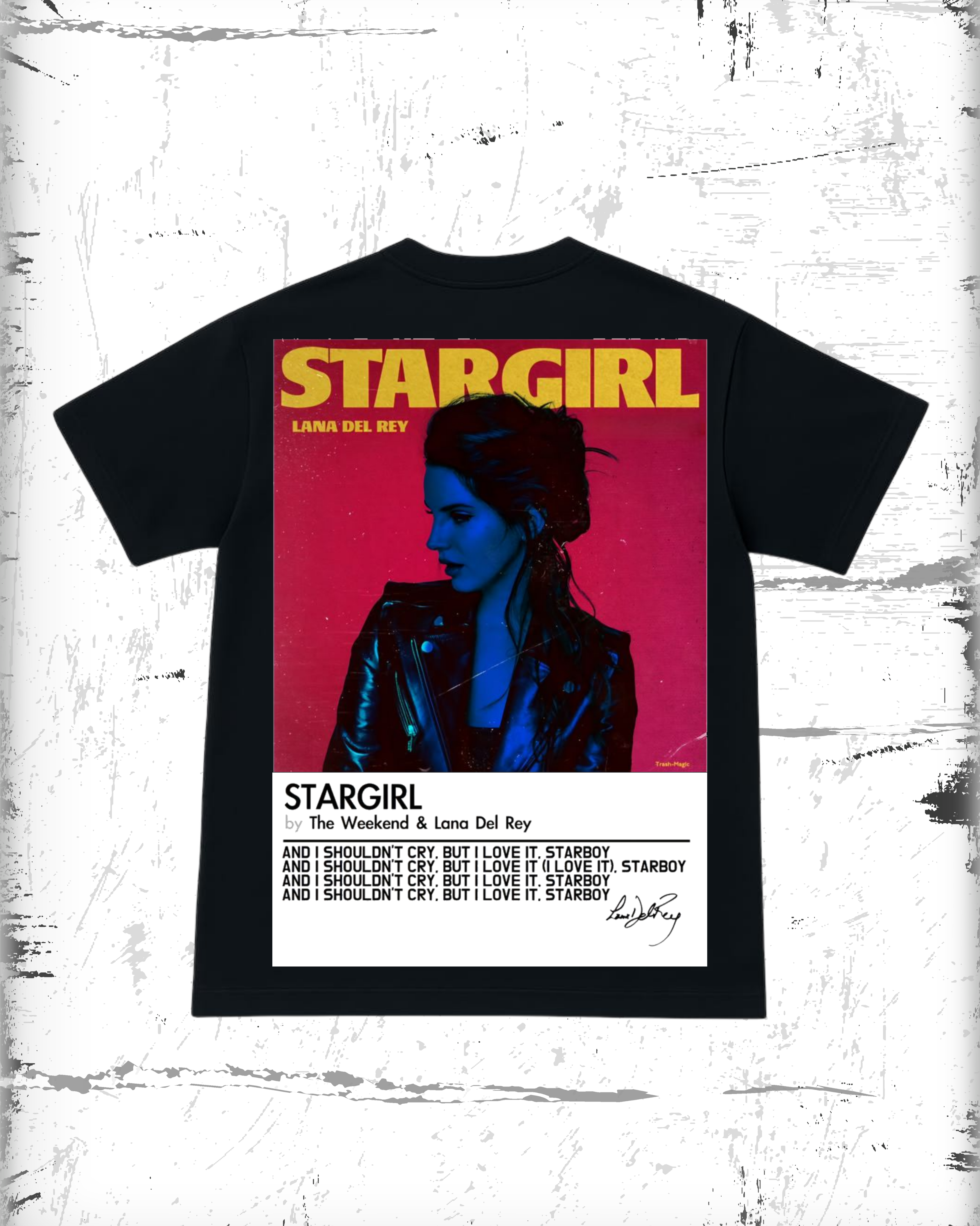 Starboy and stargirl t-shirts black version
