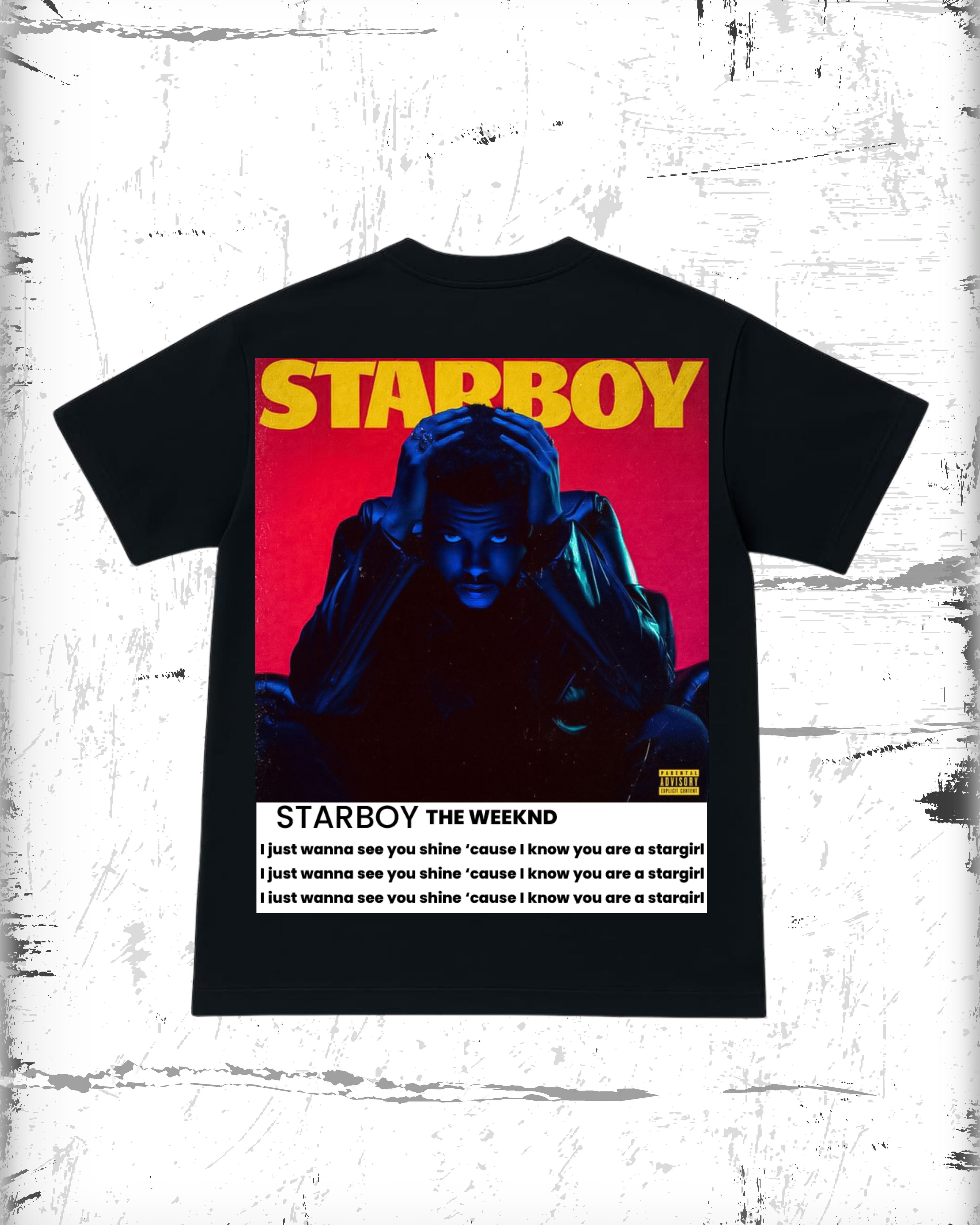 Starboy and stargirl t-shirts black version