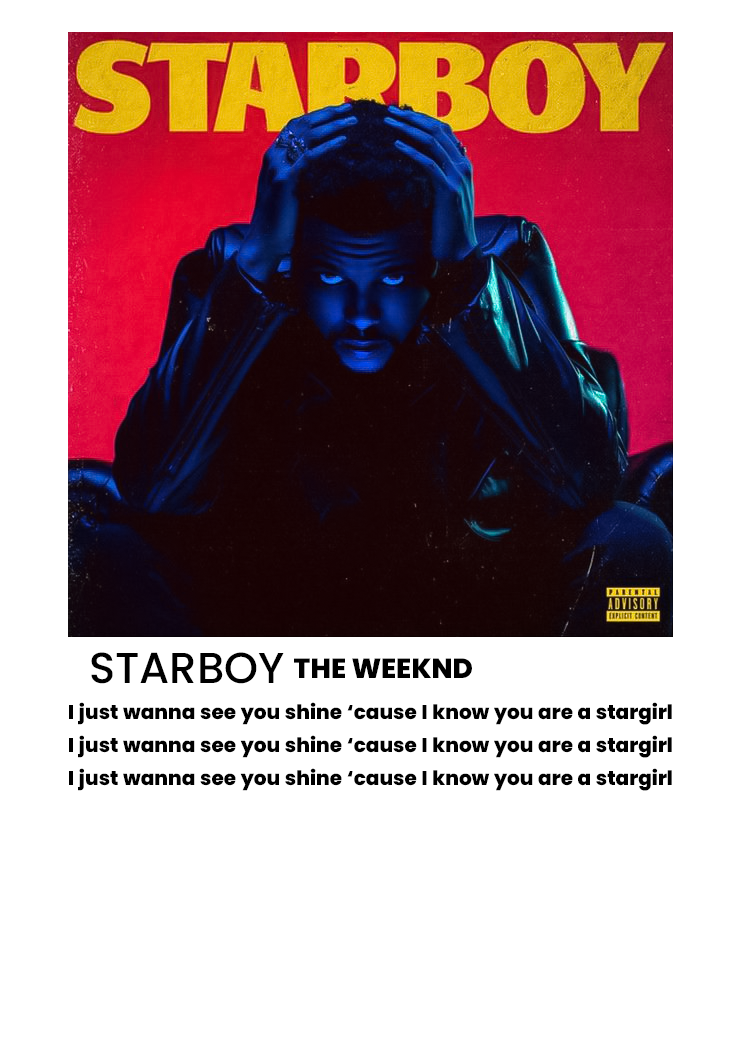 Star boy t shirt The weeknd edition